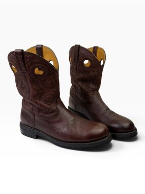 Rocky 11” Western Brown Leather Work Boots Waterproof RKYW209 Men’s Size 11 M